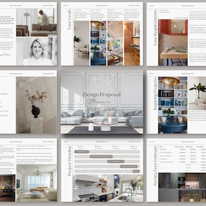 Interior Design Template - Moodboard Presentation Project Proposal Canva