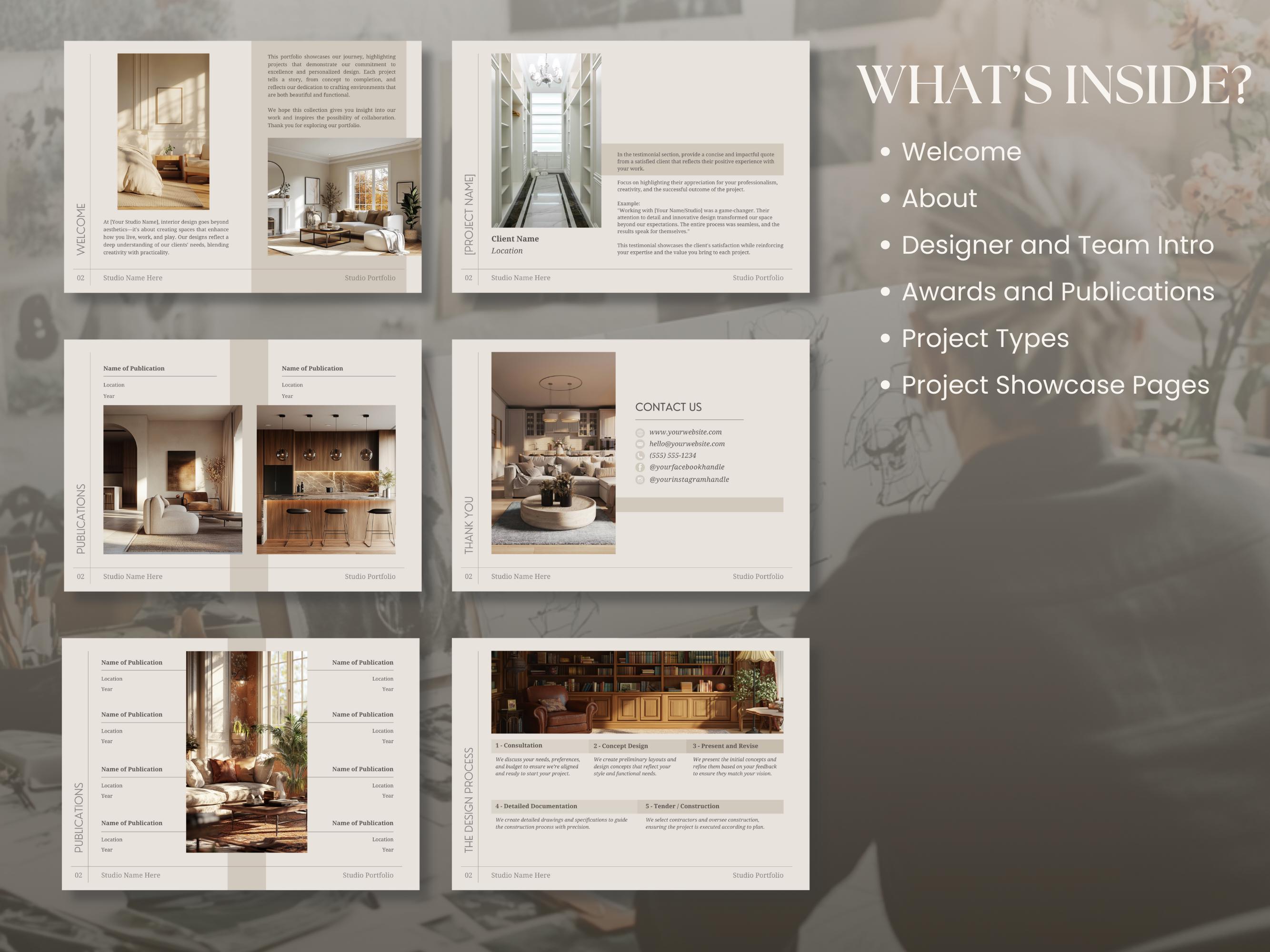 Interior Design and Architecture Portfolio for Interior Designers and ...