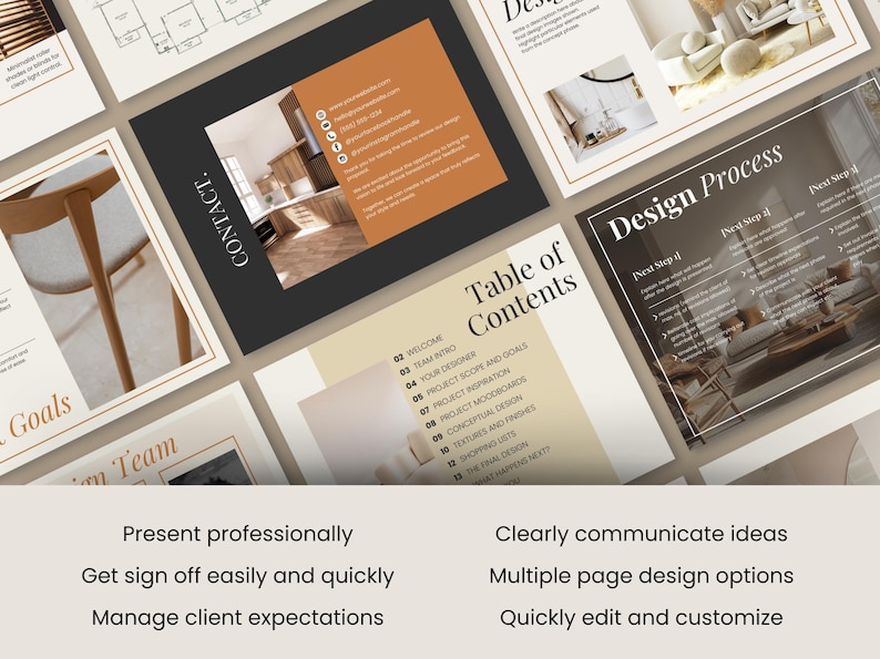 Interior Design Presentation Kit, Editable Canva Moodboards, Material ...