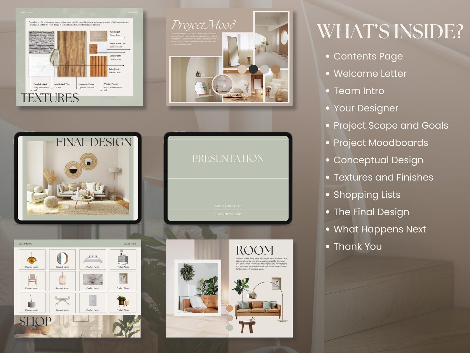 Design Presentation for Interior Projects- Designers Use Canva to ...