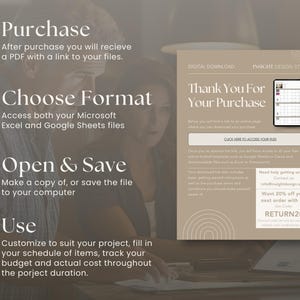 Home Renovation Google Sheets and Excel Product Specification Template ...