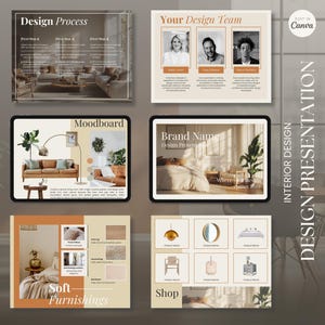 Interior Design Presentation | Project Template | Architect | Client Proposal | Canva Template