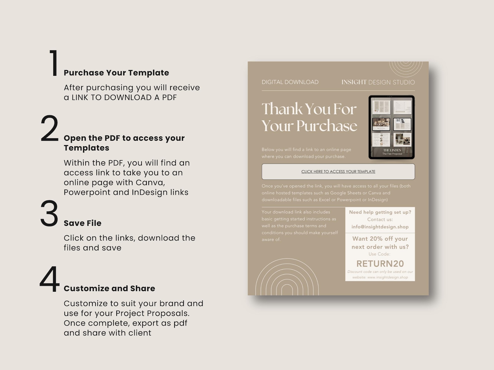 Fee Proposal Powerpoint Example Interior Design Fee Proposal Template - Canva Powerpoint Adobe Indesign ...