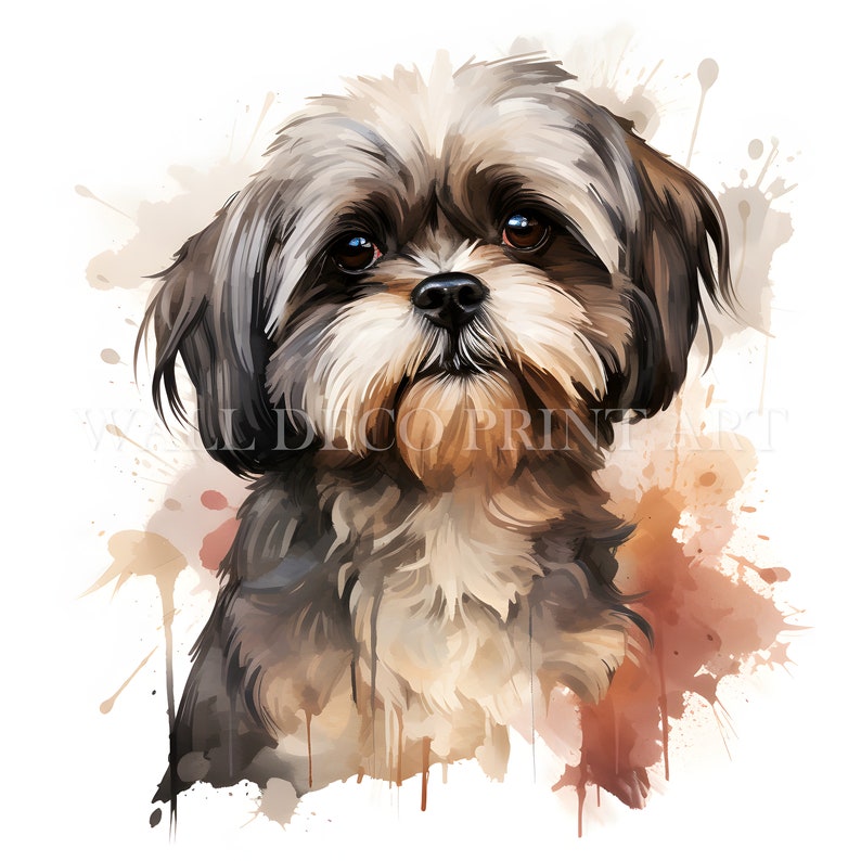 Cute Shih Tzu Puppy Clipart Bundle 10 High Quality Jpgs - Etsy