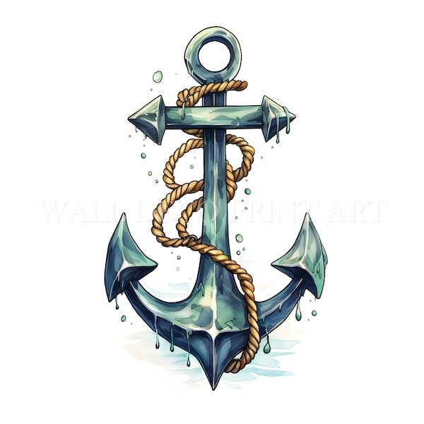 Anchor Painting - Etsy