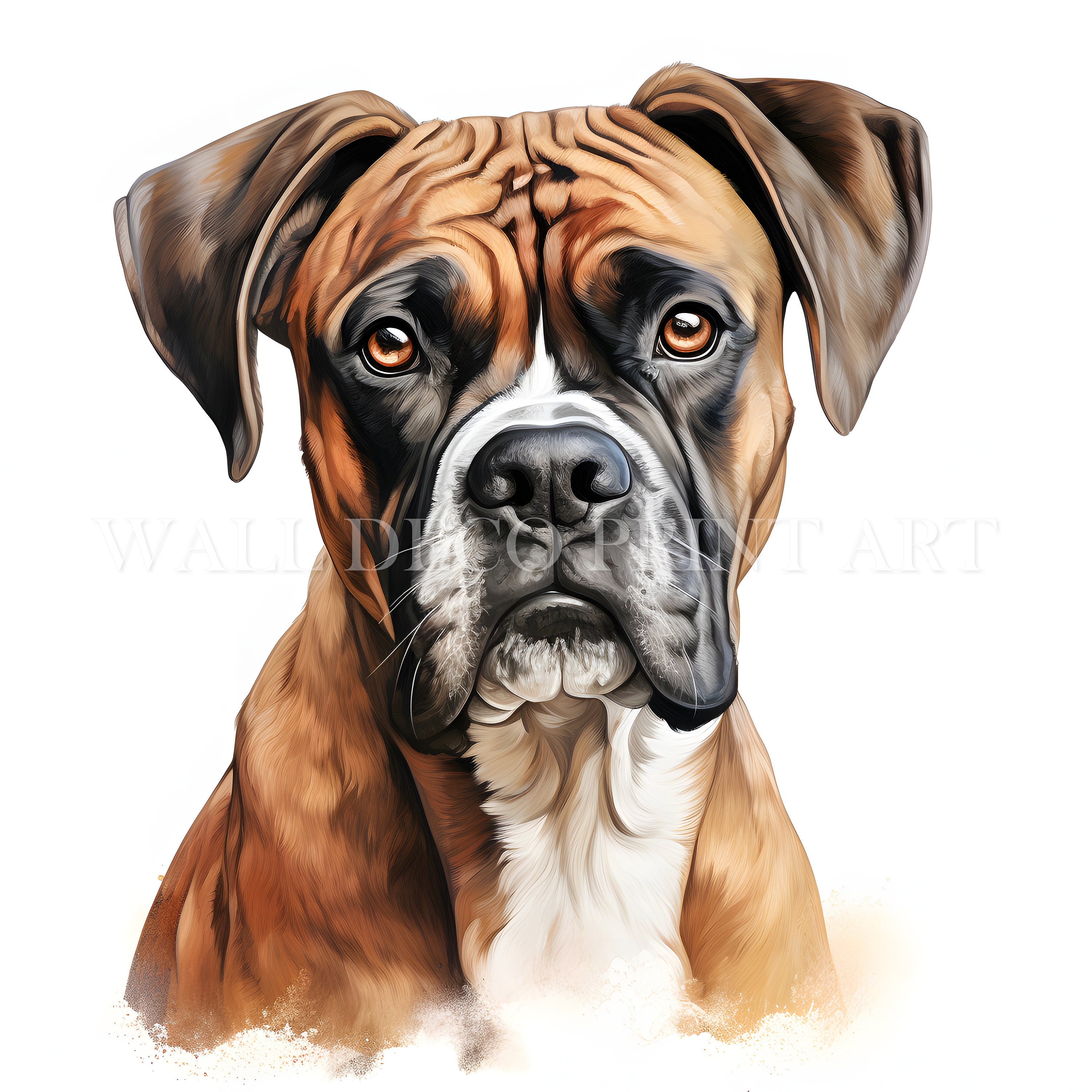 Cute Boxer Puppy Clipart Bundle - 10 High Quality Jpgs - Digital ...
