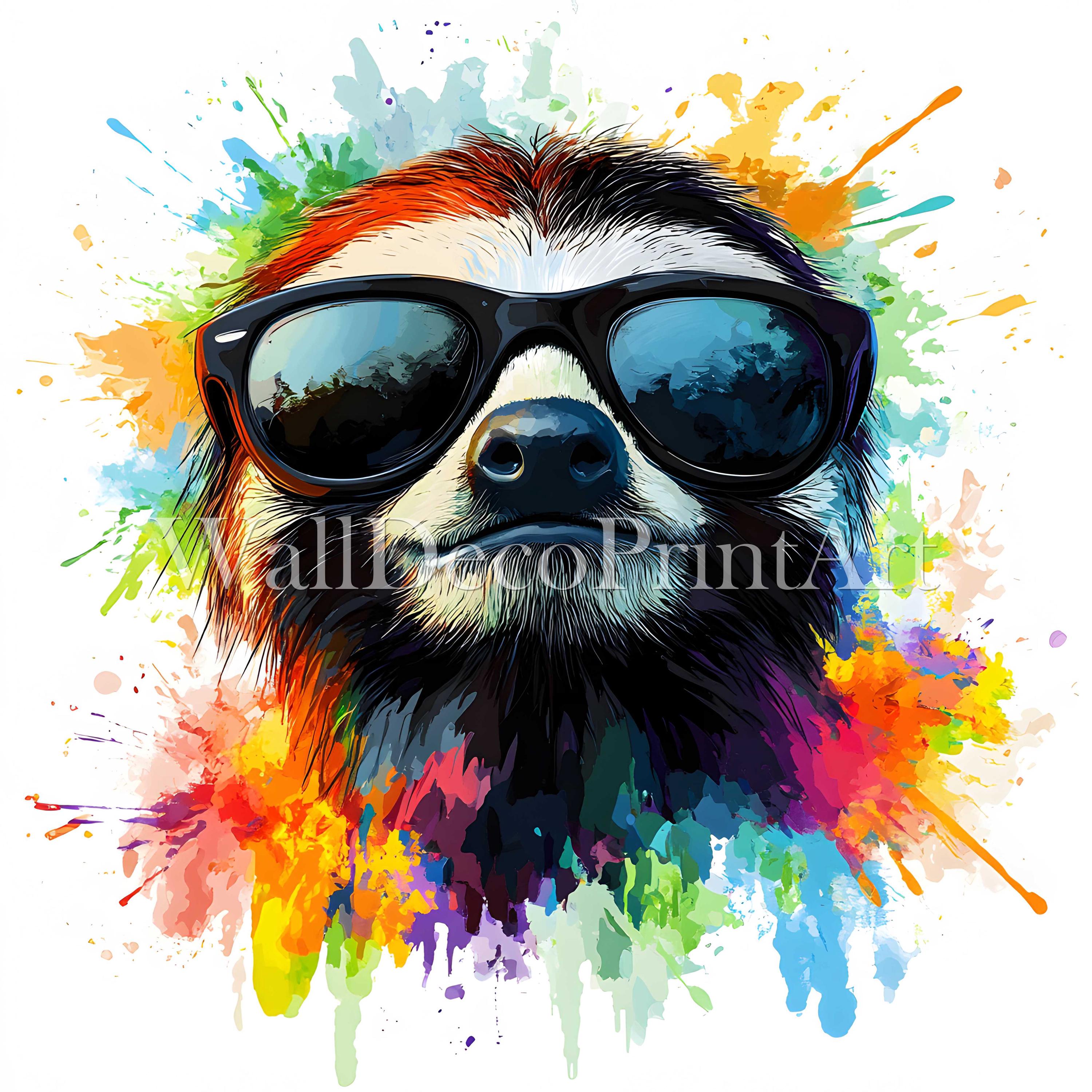Cool Sloth Clipart Bundle - 10 High Quality Jpgs - Digital Download ...