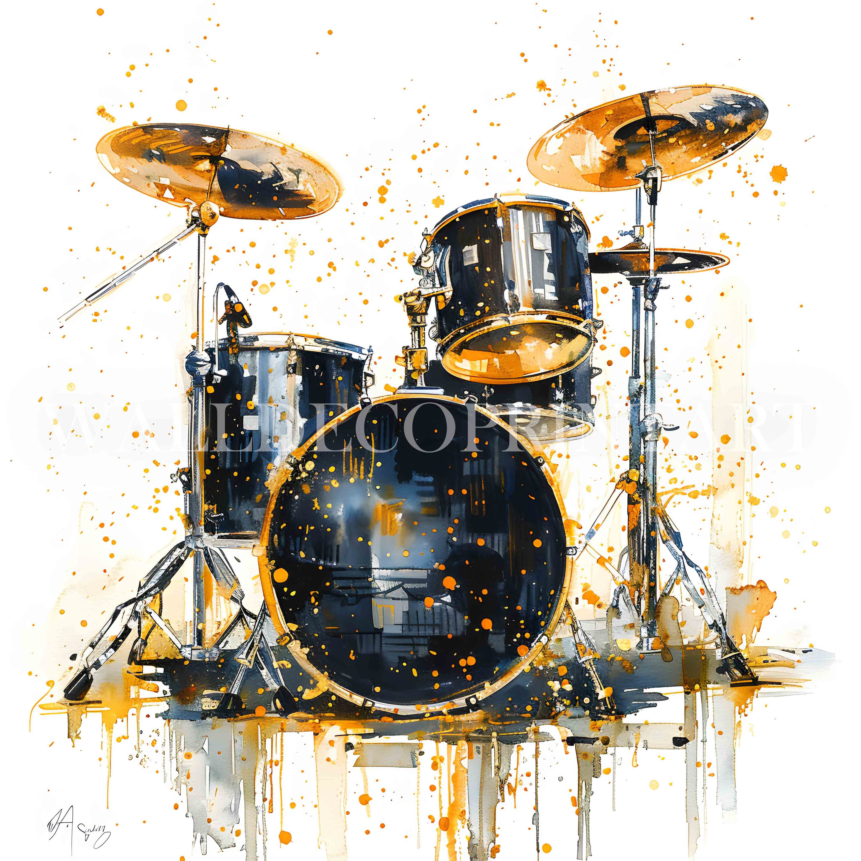 Drum Wrap 16" X 60" 0.46mm White Pearl Musical Instrument Deco - Foto 3