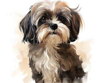 Cute Shih Tzu Clipart Bundle 14 PNG Images Digital Download High ...
