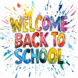 Colorful Back to School Clipart Bundle - 10 High Quality Jpgs - Digital ...