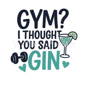 GIMNASIO o GIN: Diseño PNG transparente imprimible para camisetas, sublimación, uso comercial, descarga digital y proyectos de impresión bajo demanda.