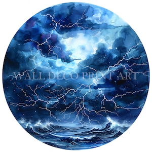 Wild Sea Storm Clipart Bundle - 10 immagini di alta qualità - Download digitali - Uso commerciale, acquerello, tecniche miste, artigianato digitale su carta