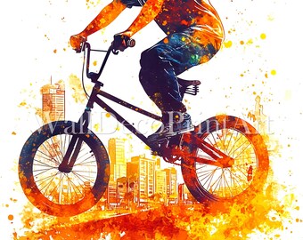 13 BMXライダーのクリップアート - 高品質JPG - デジタルダウンロード