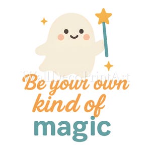own kind of magic - druckbares transparentes PNG Design für T-Shirts, Sublimation, kommerzielle Nutzung, digitaler Download Print on Demand Projekte