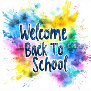 Colorful Back to School Clipart Bundle - 10 High Quality Jpgs - Digital ...