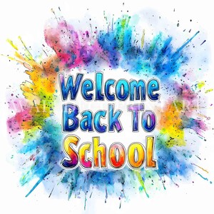 Colorful Back to School Clipart Bundle - 10 High Quality Jpgs - Digital ...