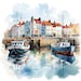 Watercolor British Harbour Clipart Bundle 10 High Quality Jpgs Digital ...
