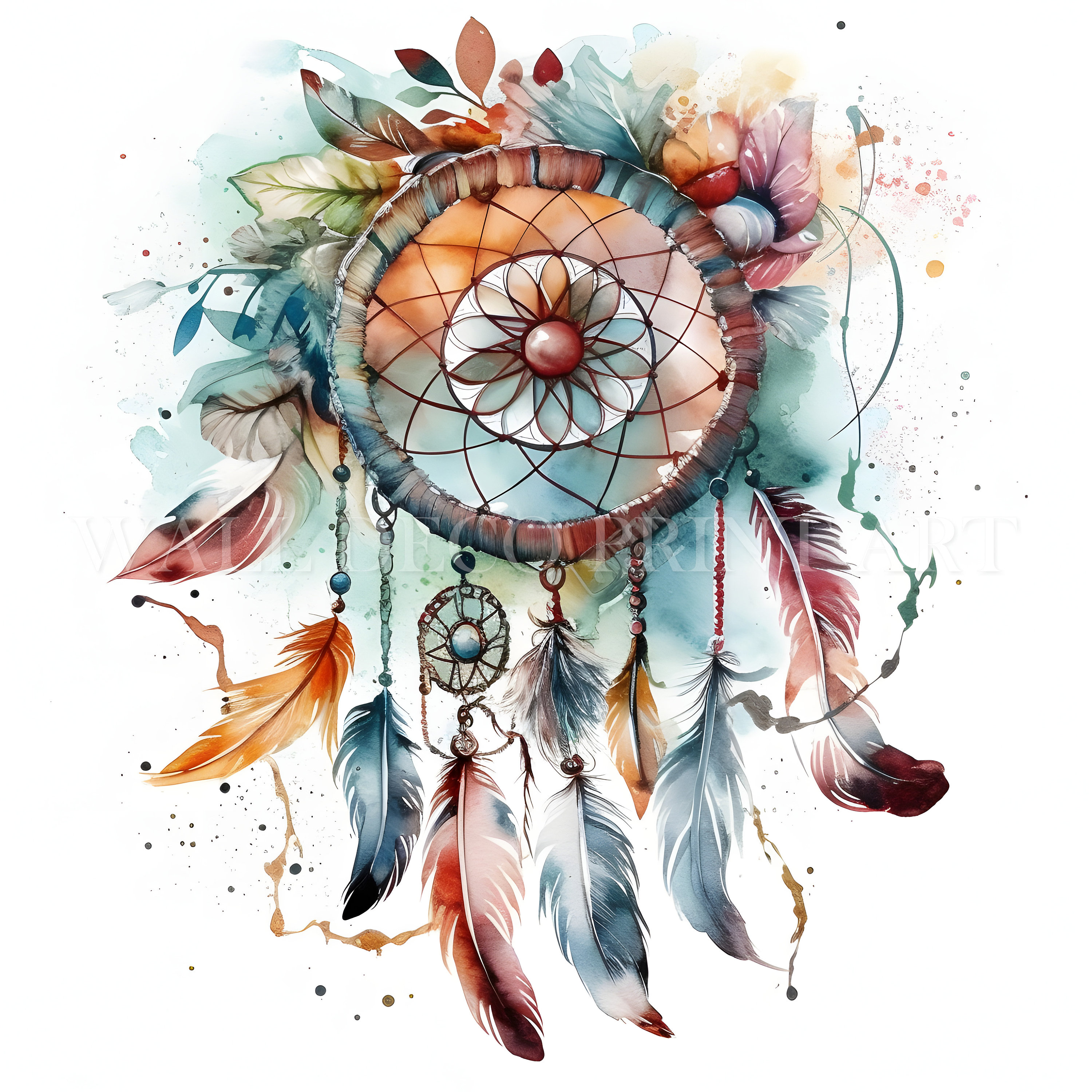 Dream Catcher Clipart Bundle 12 High Quality Jpgs Digital - Etsy