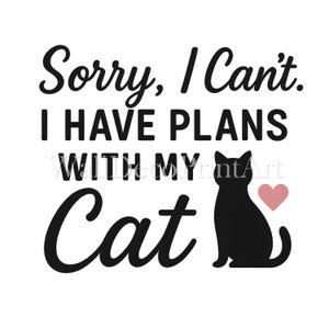 Plans de chat - Design PNG transparent imprimable pour t-shirts, sublimation, usage commercial, téléchargement numérique, projets d'impression à la demande
