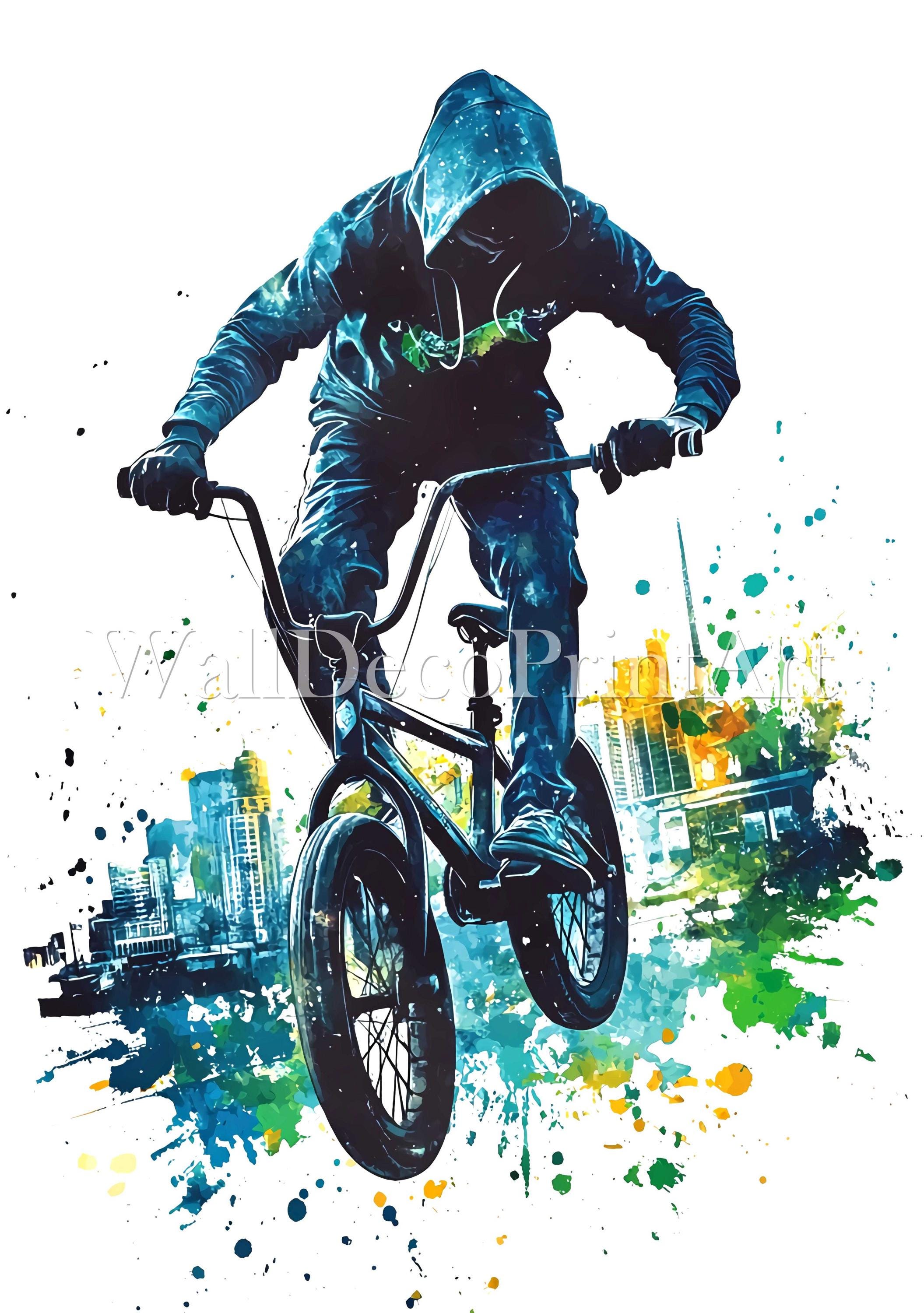 13 BMXライダーのクリップアート - 高品質JPG - デジタルダウンロード