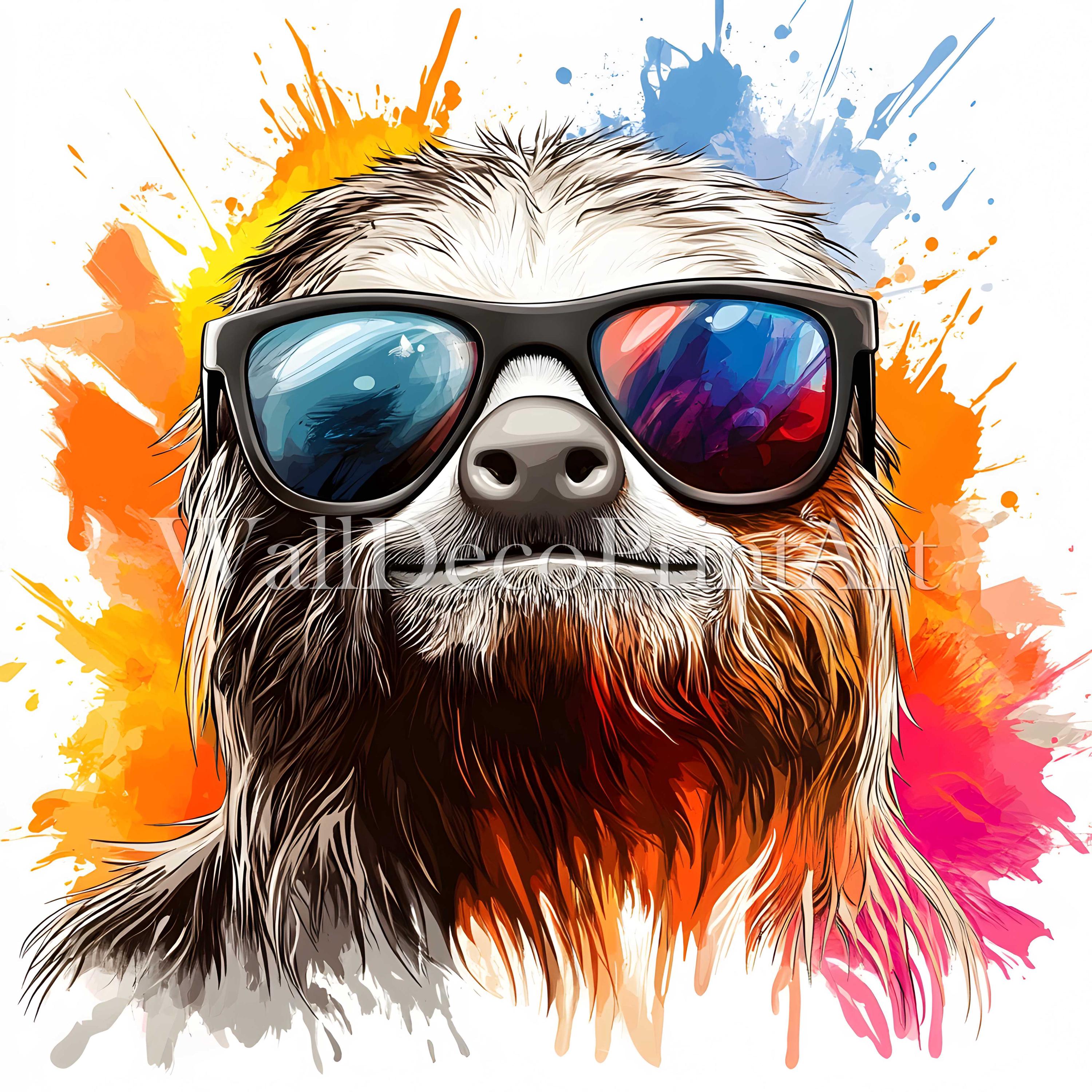 Cool Sloth Clipart Bundle - 10 High Quality Jpgs - Digital Download ...