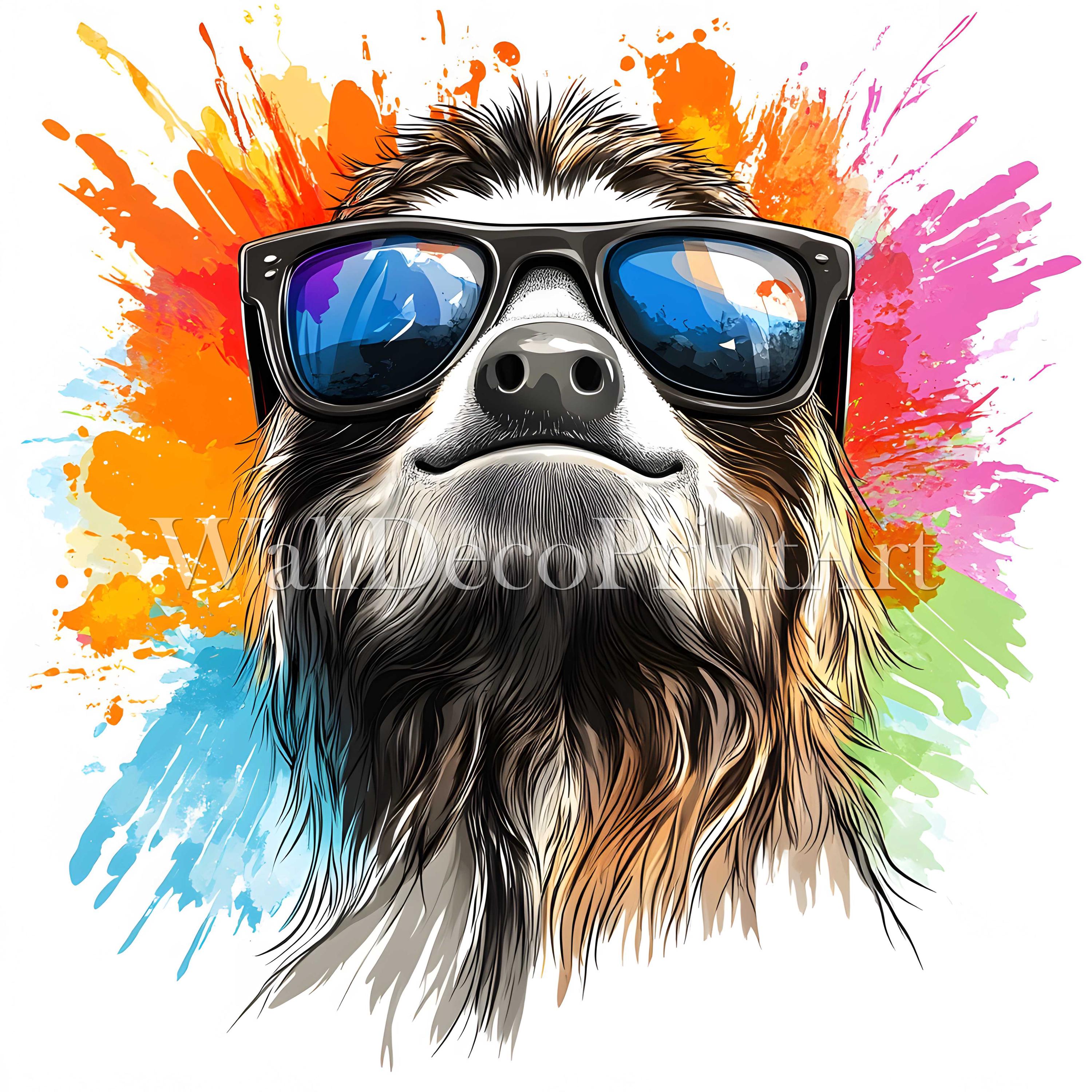 Cool Sloth Clipart Bundle - 10 High Quality Jpgs - Digital Download ...