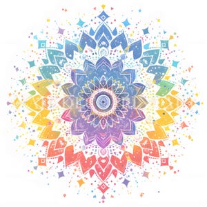 Lot de 15 cliparts mandalas colorés - JPG haute qualité - téléchargement numérique - usage commercial, aquarelle imprimable, créations en papier