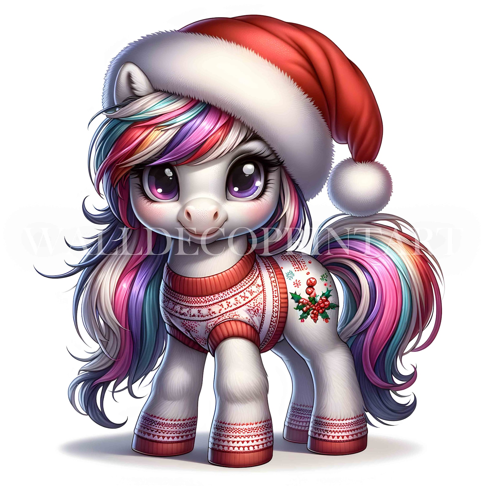 10 Christmas Horse Clipart Bundle 2 - High Quality Jpgs - Digital ...