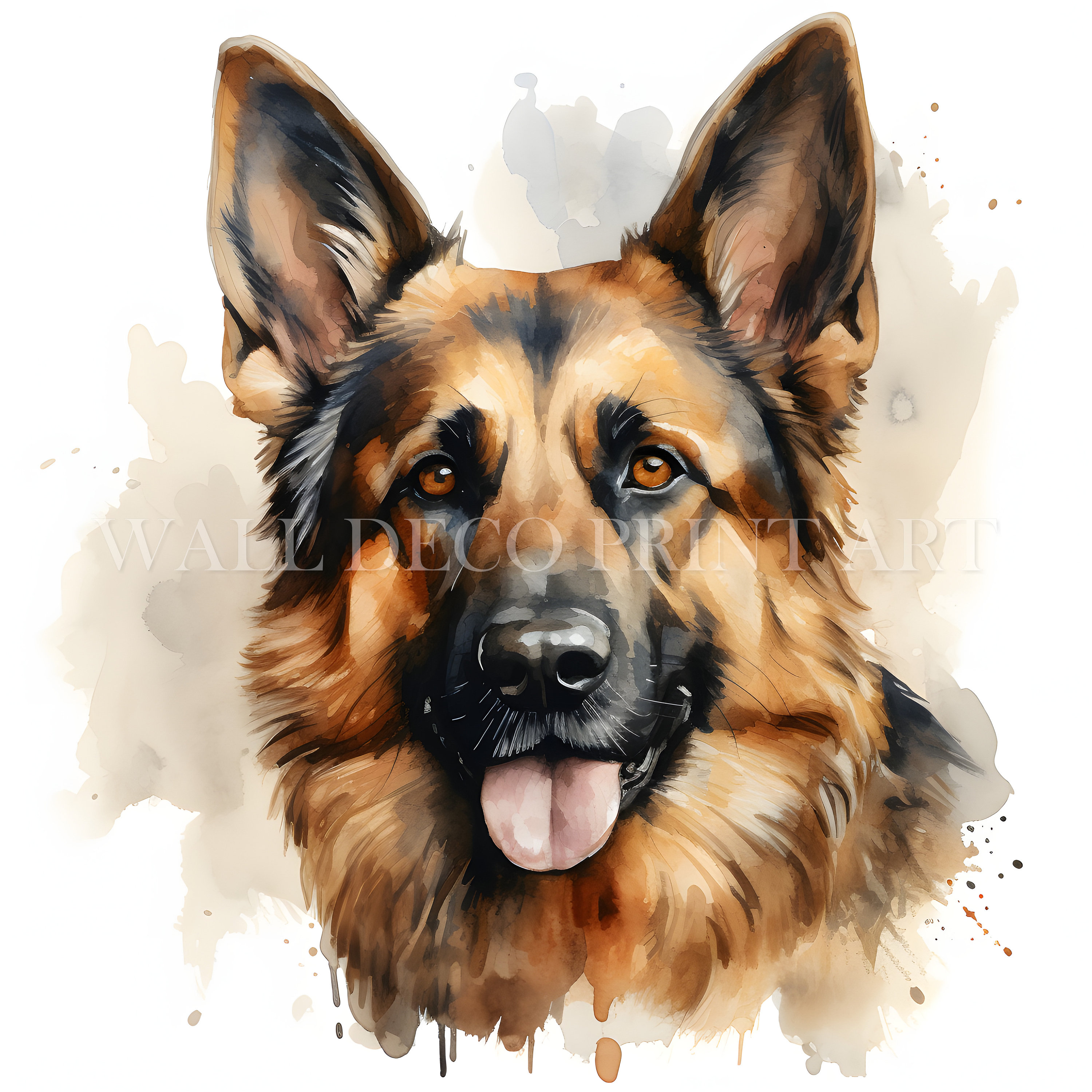German Shepherd Clipart Bundle - 10 High Quality Jpgs - Digital ...