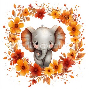 Cute Elephant Clipart Bundle - 10 High Quality JPG - Digital Download ...
