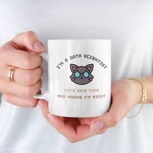 Data science lover Gift for machine learning engineer mug data engineer mug data practitioner gift mug I Love big data analysis nerd math