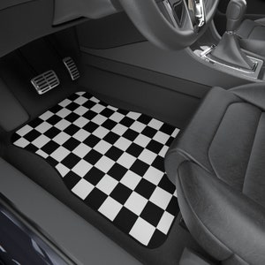 Checkerboard lover Gift for racing enthusiasts car mat racing lover car accessories chessboard gift idea birthday christmas father's day dad