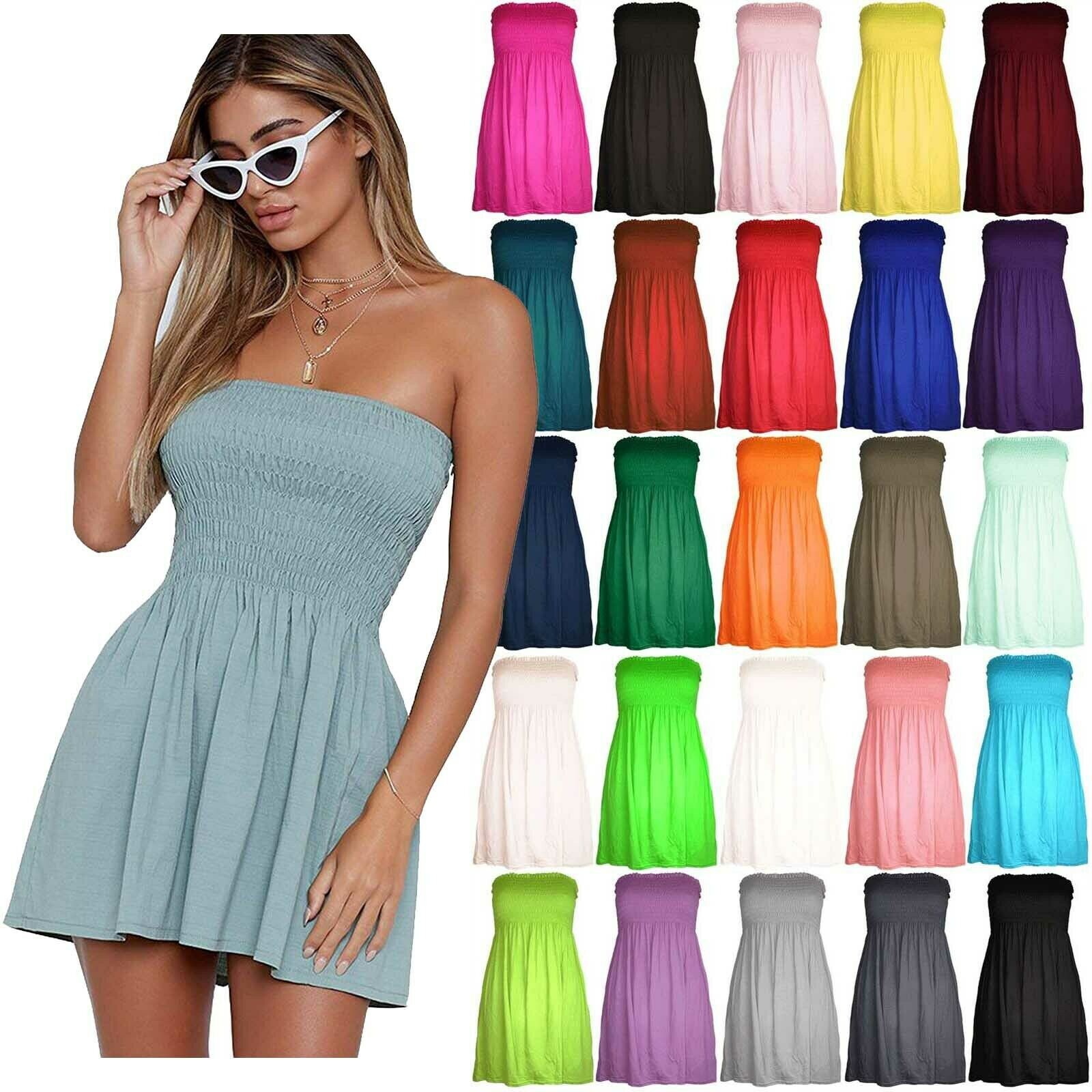 summer boob tube dress