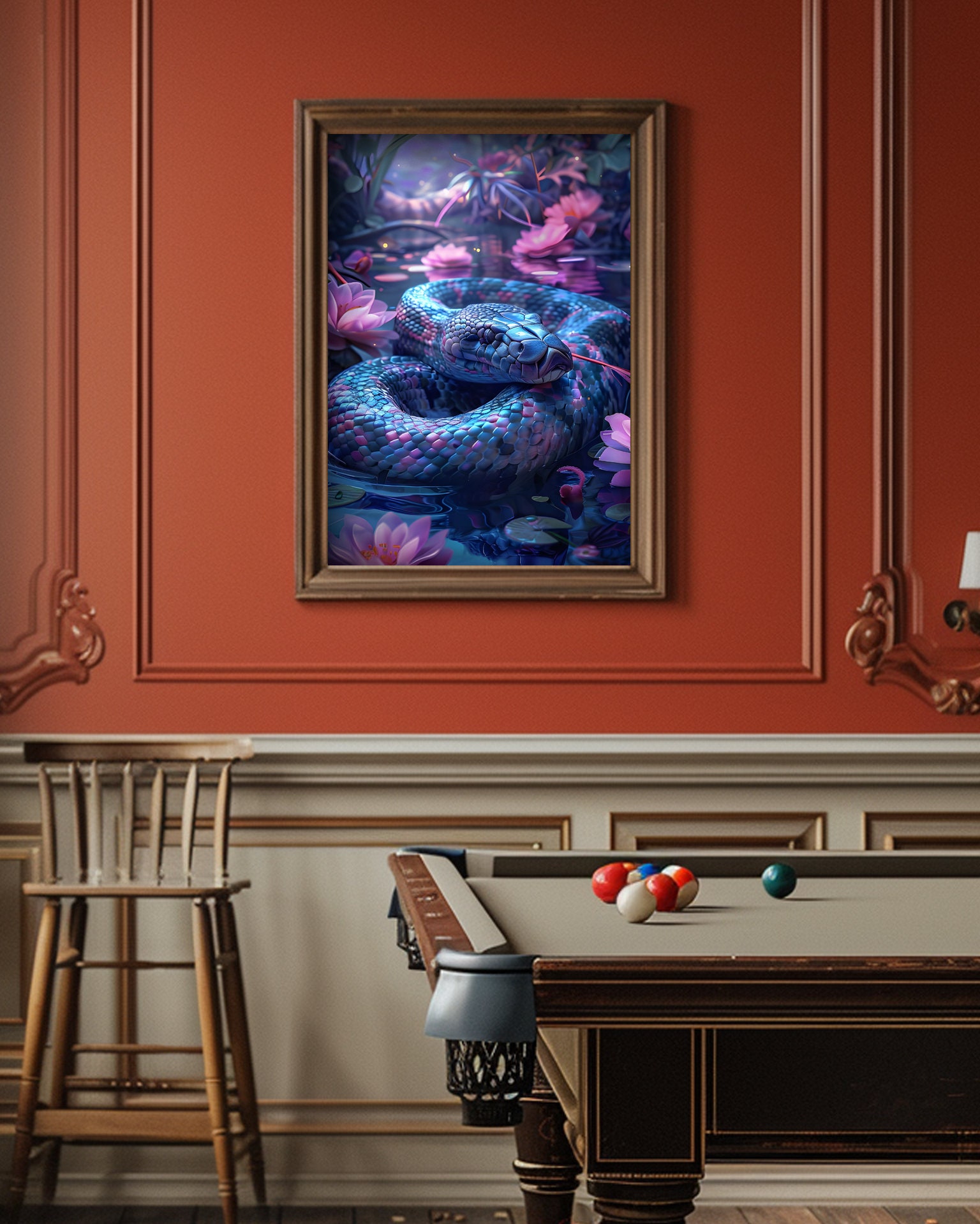 Snakes, Digital Art, Posters, Wall Art, Home Decor, Wall Decor, Art ...