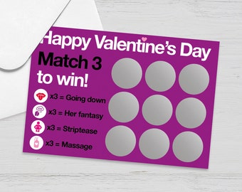 Valentines Gift for Her, Gift for Her, Scratch Card, Birthday Gift for Her, Gift for Girlfriend, Gift for Wife, Couples Valentines Gift