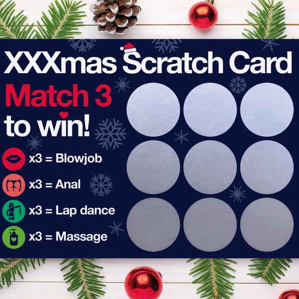 Stocking filler for man, Xmas Gift for man, Scratch Card, Gift for Boyfriend, man Stocking Filler, Christmas stocking filler for man