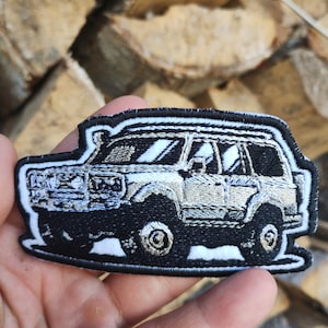 Off-road 4x4 auto opstrijkpatch, badge, doe-het-zelfborduurwerk, geborduurde badge appliqué - Nalla&#39;sDesigns