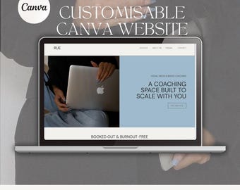 Canva Website Template: One-Page Design for Social Media Coaches