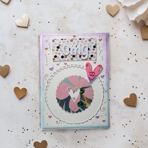 Gepersonaliseerde valentijnskaart – 'OMG You Are Amazing' – Handgeschept papier met laagjes – cadeau verjaardag, liefde, romantisch