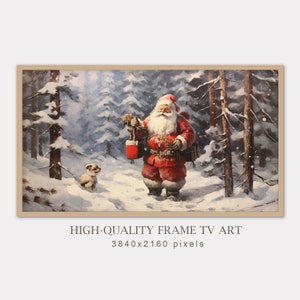 Christmas TV Art, Samsung Frame Tv Art, Christmas Art for TV, Seasonal Christmas Decor, Farmhouse Wall Art, Digital Art