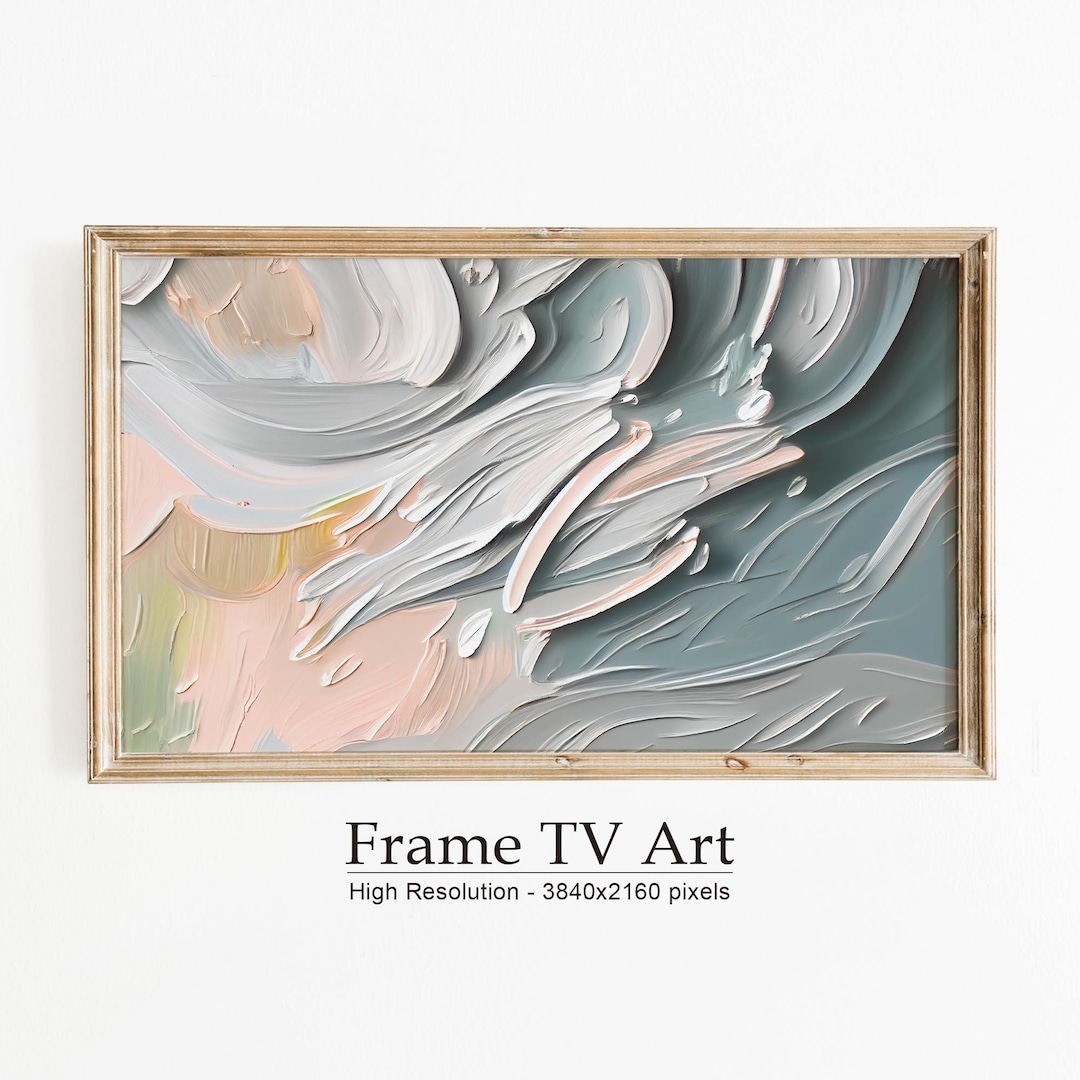 Abstract Samsung Frame TV Art, Art for Frame Tv, Spring