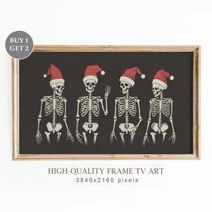 Christmas Samsung TV Frame Art, Funny TV Art, Spooky Christmas, Modern Christmas Decor, Seasonal Christmas Decor, Digital Download
