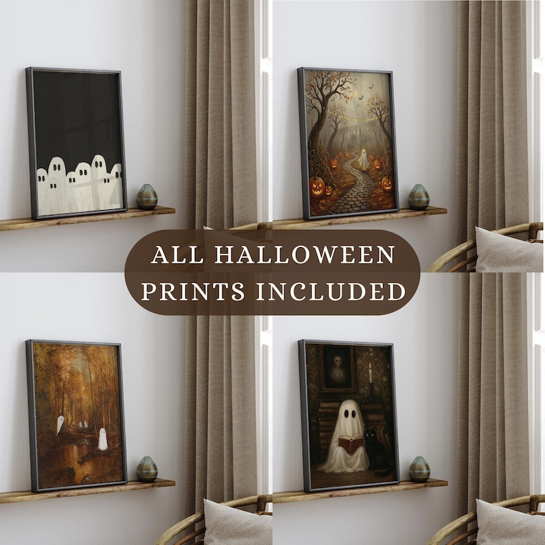 120+ Autumn and Halloween Printable Wall Art Mega Bundle, Fall Wall Art ...