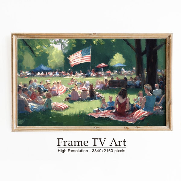 Samsung Frame Tv Art | 4th of July Tv Art | Fourth of July Frame Tv art | Independence Day Decor | Digital Tv Art