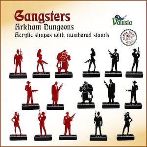GANGSTERS - shapes for roleplaying and board games like Call of Cthulhu from Lovecraft&#39;s mythos