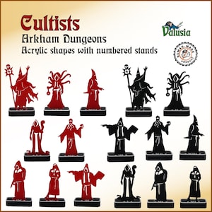 CULTISTS - shapes for roleplaying and board games like Call of Cthulhu from Lovecraft&#39;s mythos