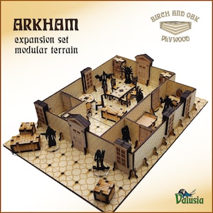 Arkham Expansion Set - modular RPG terrain for Lovecraftian themed games like Call of Cthulhu