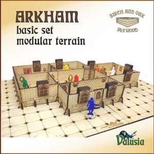 Arkham basic set - modular RPG terrain for Lovecraftian themed games like Call of Cthulhu