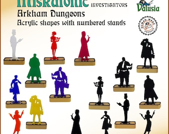 Miskatonic - Investigator shapes for roleplaying and board games like Call of Cthulhu