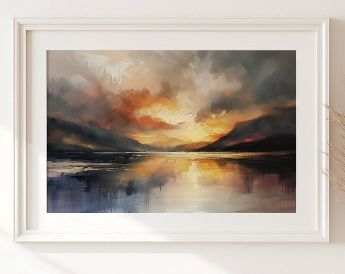 Lake District Oil Painting - Print of the Lake district- Extra Large Fine Art Giclee Prints